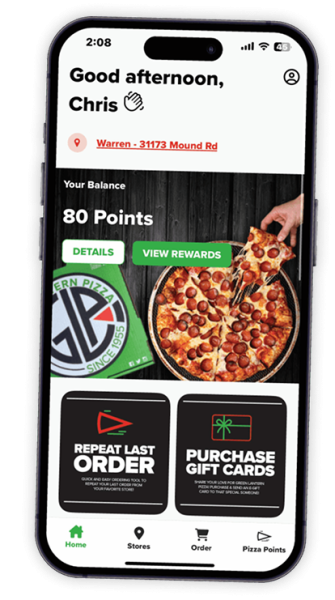 Pizza Rewards & Points | Green Lantern Pizza